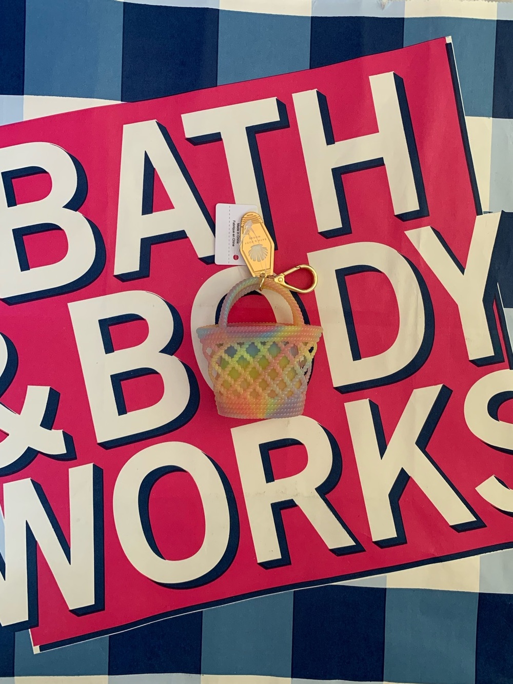 NWT Bath & Body Works Jelly Tote Pocketbac Holder